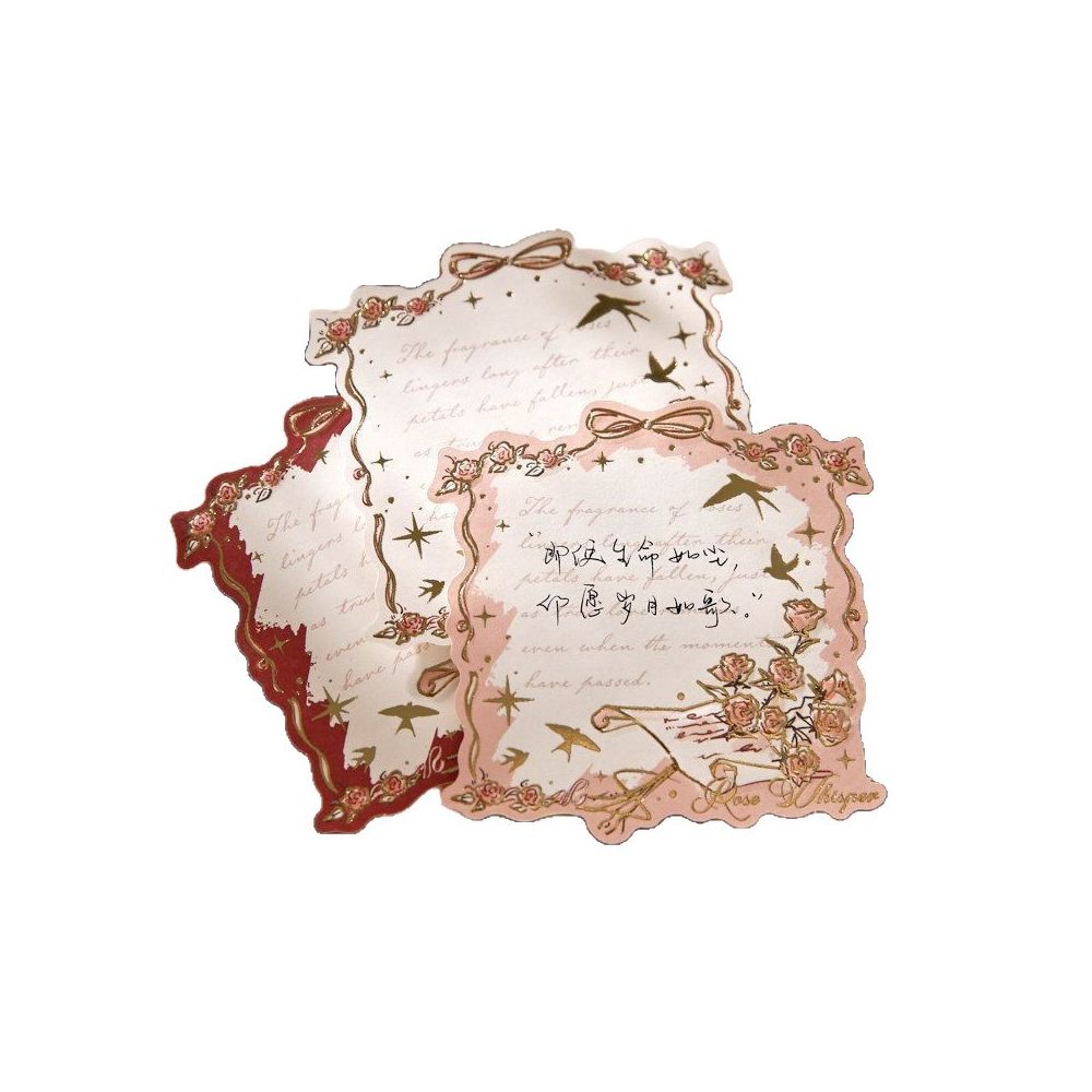 Vintage Rose Promise Series Textured Paper 45psc 3 variants image 4