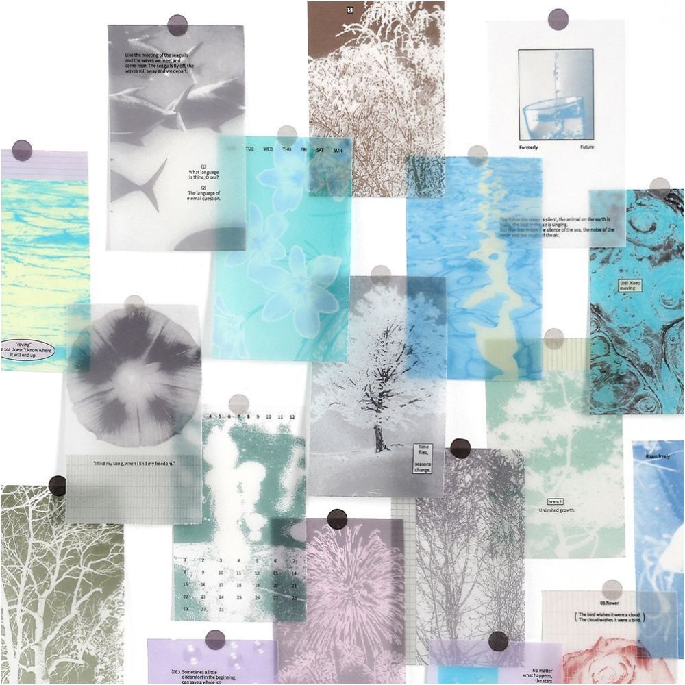 Slow Season Series Tracing Paper 6 7cm x 10 5cm 10 Sheets 4 variants image 0