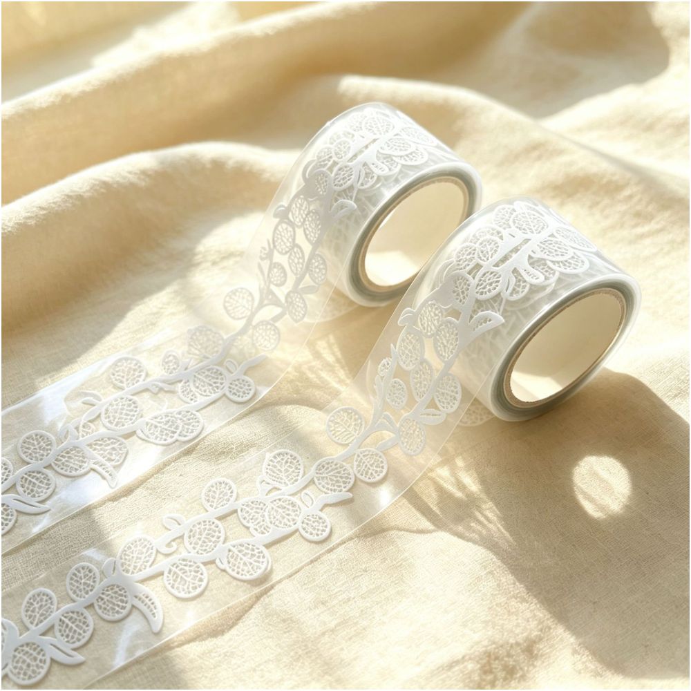 Vintage Exquisite Silk Lace Pet Tape 5cm x 2m 2 Variants image 0