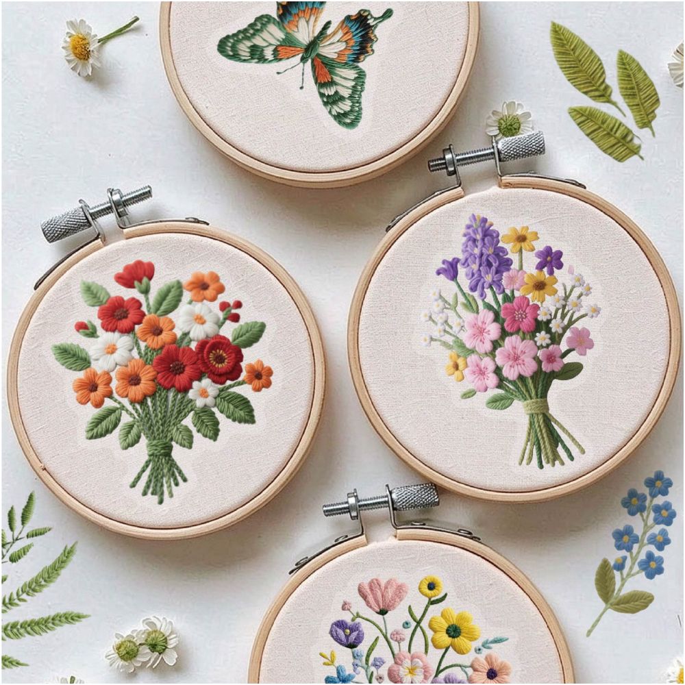Nature Wild Flowers Series Pet Stickers 15pcs 6 Variants image 1