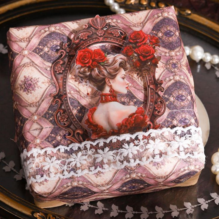 Vintage Rococo Pattern Material Paper 10cm x 14cm 30 Sheets 4 Variants image 2