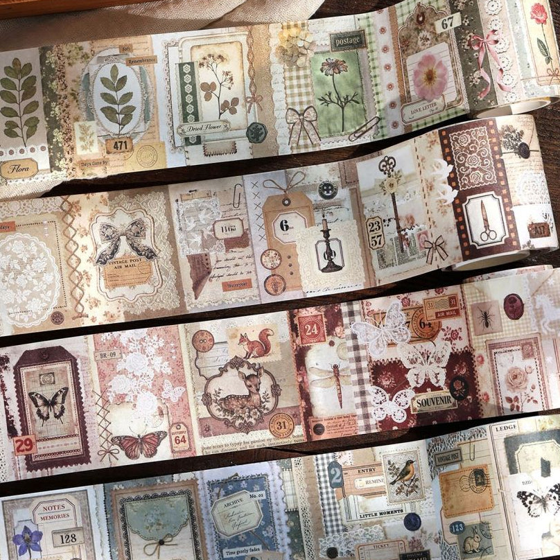 Vintage Era Series Washi Tape 6cm x 2m 4 Variants image 0