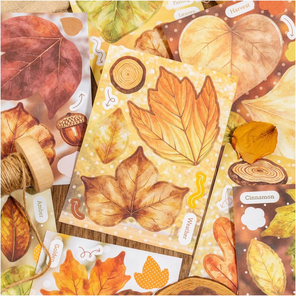 Leaf Narrative Series Material Paper Book 10cm x 15cm 20 Sheets 2 Variants image 2