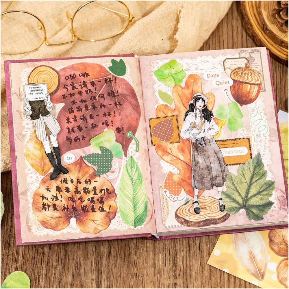 Leaf Narrative Series Material Paper Book 10cm x 15cm 20 Sheets 2 Variants image 3