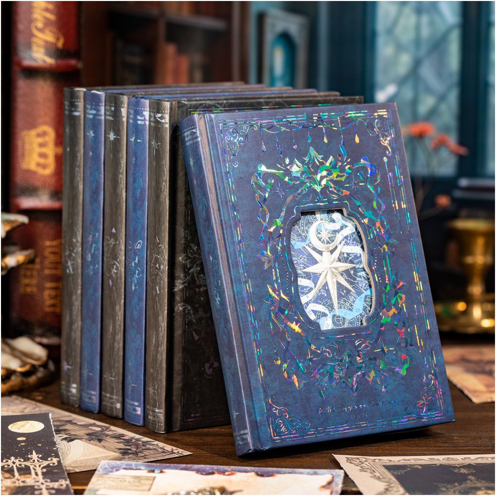 Vintage Starlit Poetry Material Paper Book 192 pages 15cm x 10cm 2 Variants image 2