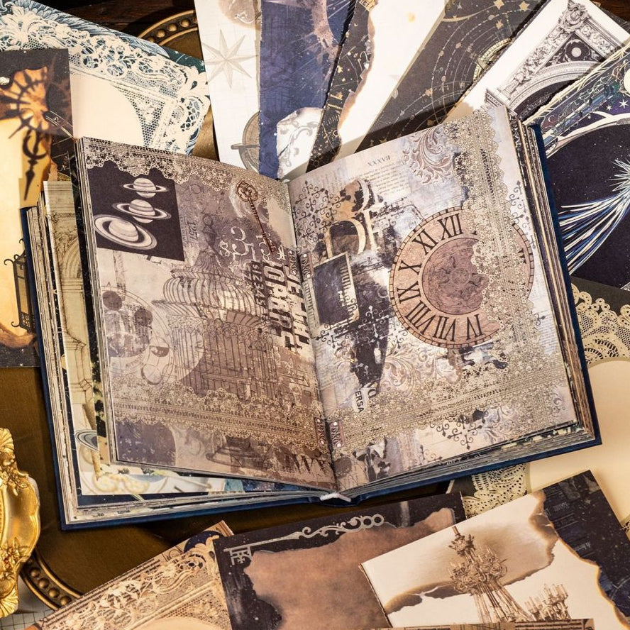 Vintage Starlit Poetry Material Paper Book 192 pages 15cm x 10cm 2 Variants image 3