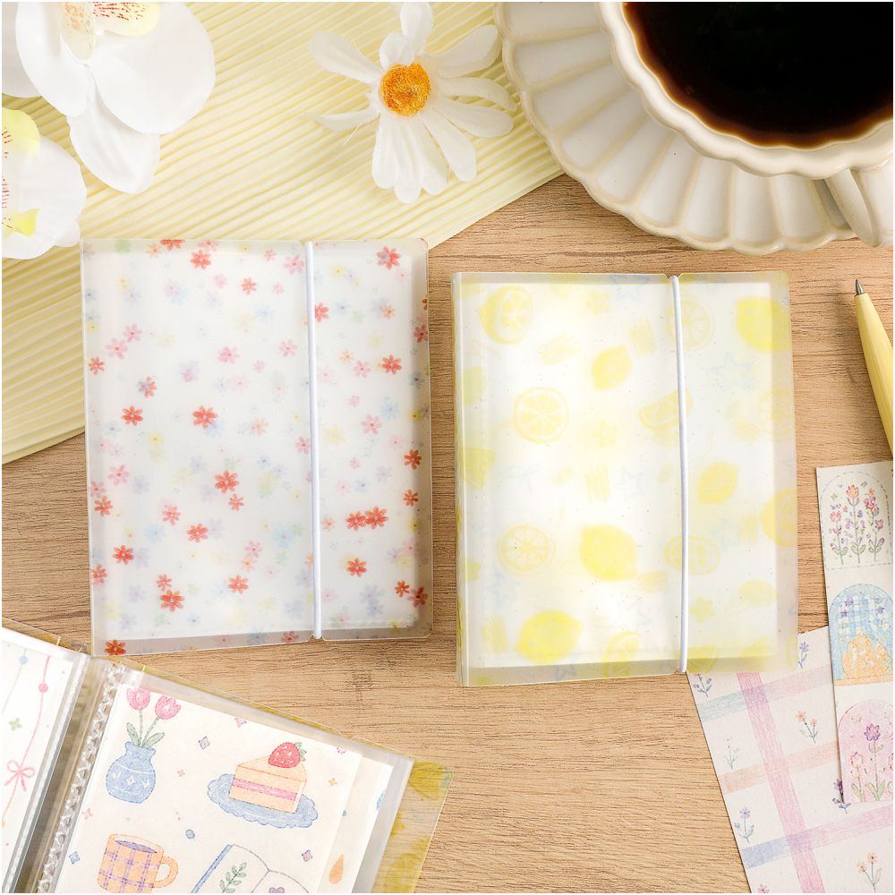 Nature Summer Flower Small Sticker Storage Book 9cm x 11cm 40 pages 2 Variants image 1