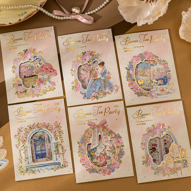 Rococo Girl Theme Series Pet Stickers 10pcs 6 Variants image 2