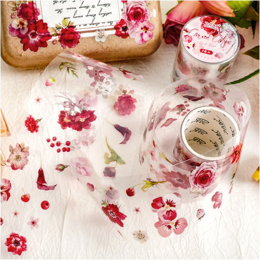 Floral Ornament Decorative PET Tape 5cm x 2m 6 variants image 2