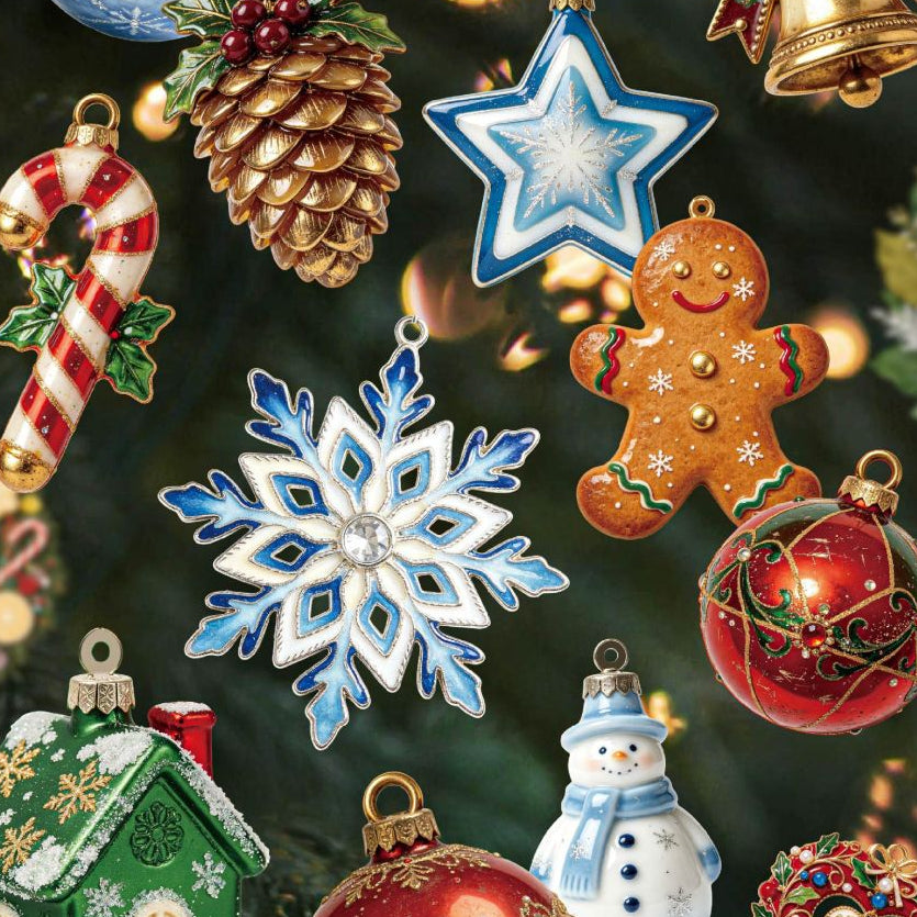 Christmas Themed Paper Stickers 10psc 5 variants image 0