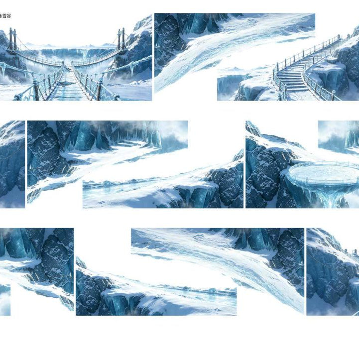 Ice Valley Winter Landscape PET Tape 7.5cm x 108cm