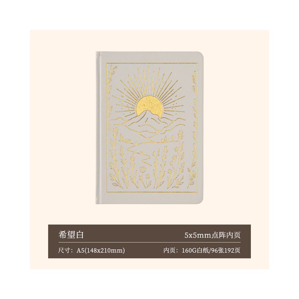 Thick Paper Dot Matrix Notebook A5 96 sheets 3 variants