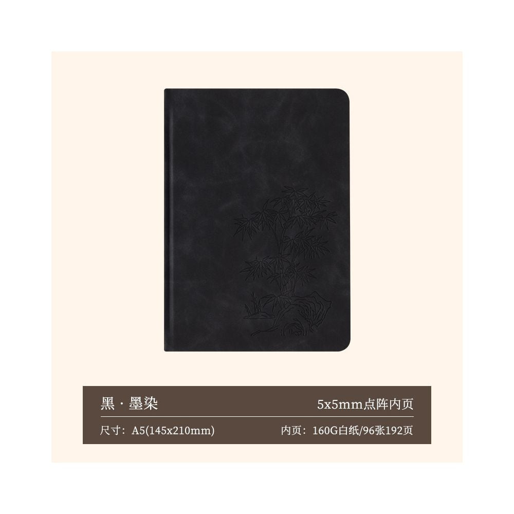 Bamboo Style Thick Paper DOT Matrix Notebook A5 96 sheets 4 variants