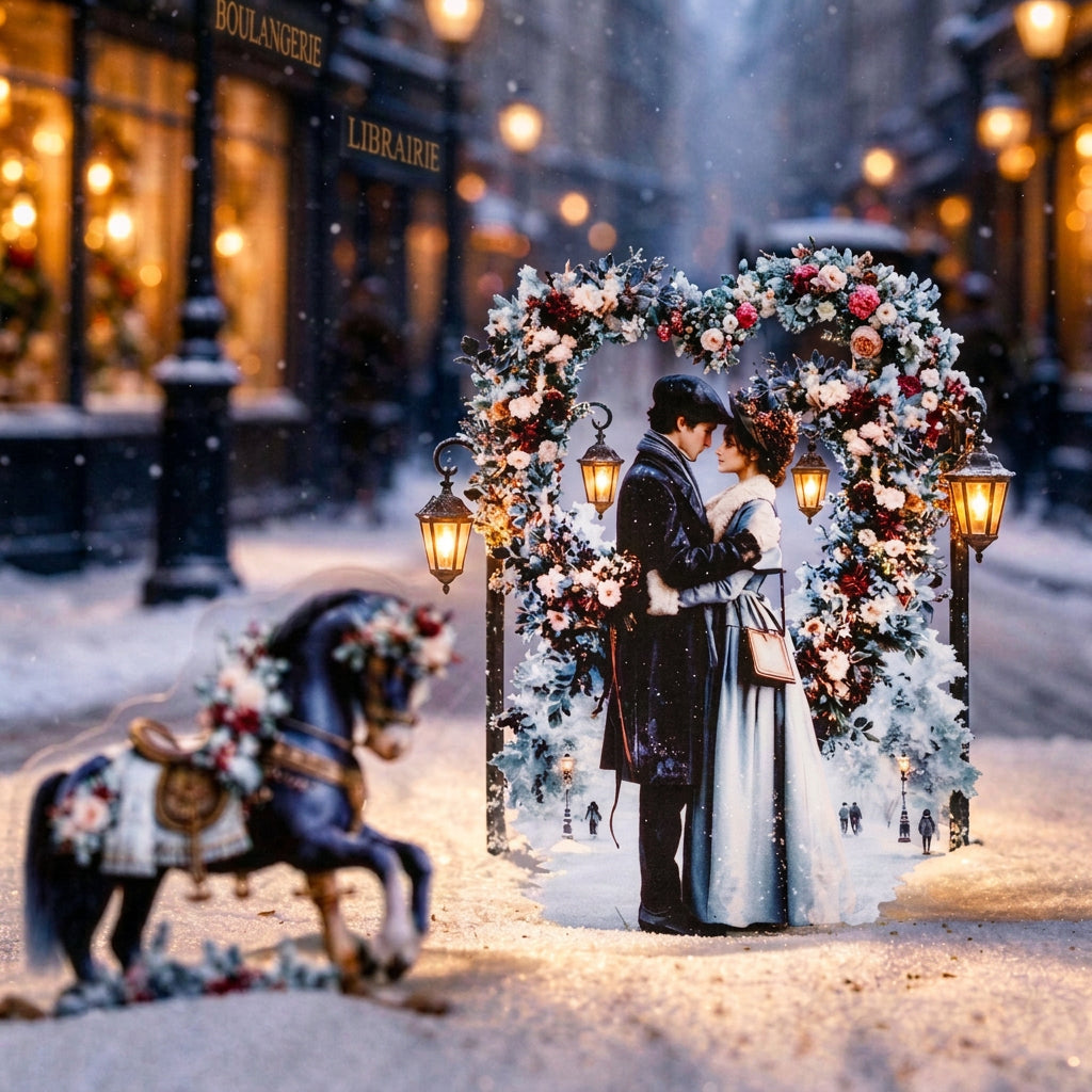 Winter Glamorous Theme PET Stickers 30psc 4 Designs image 0
