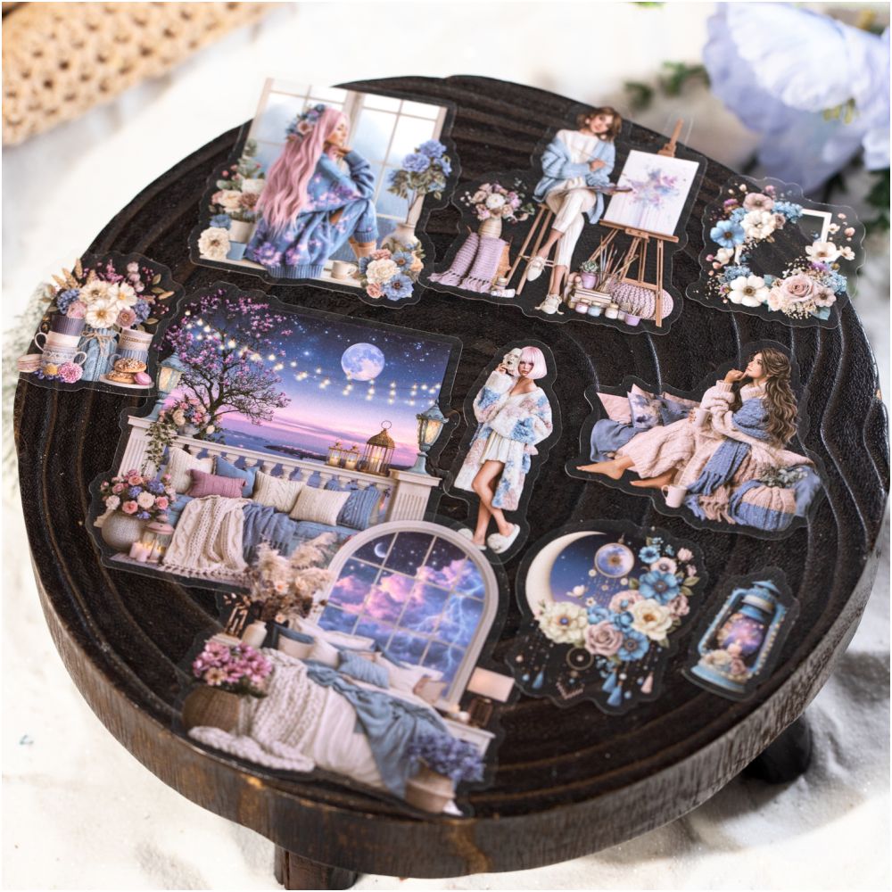 Winter Glamorous Theme PET Stickers 30psc 4 Designs image 2