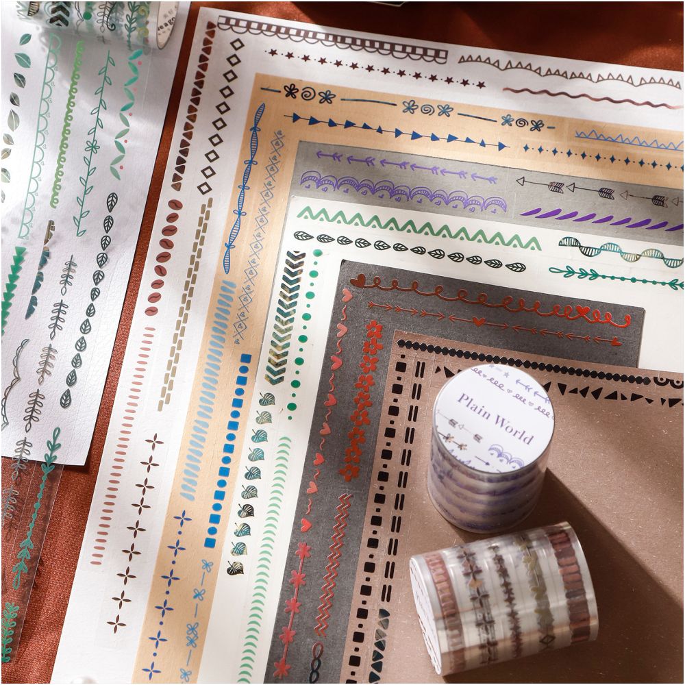 Simple Patterns Series PET Tape 5cm x 2m 6 Designs image 0