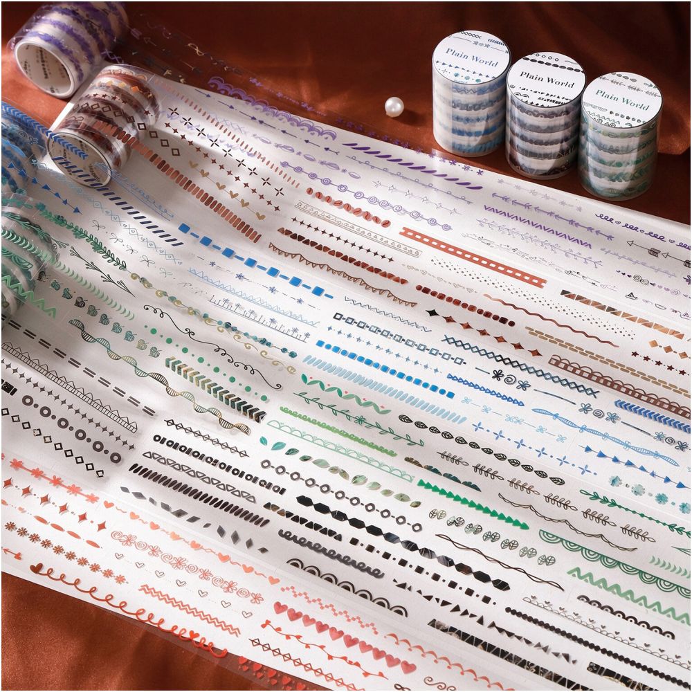 Simple Patterns Series PET Tape 5cm x 2m 6 Designs image 1