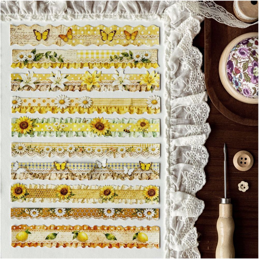 Lace Countryside Series Paper Stickers 20psc 6 Designs image 1