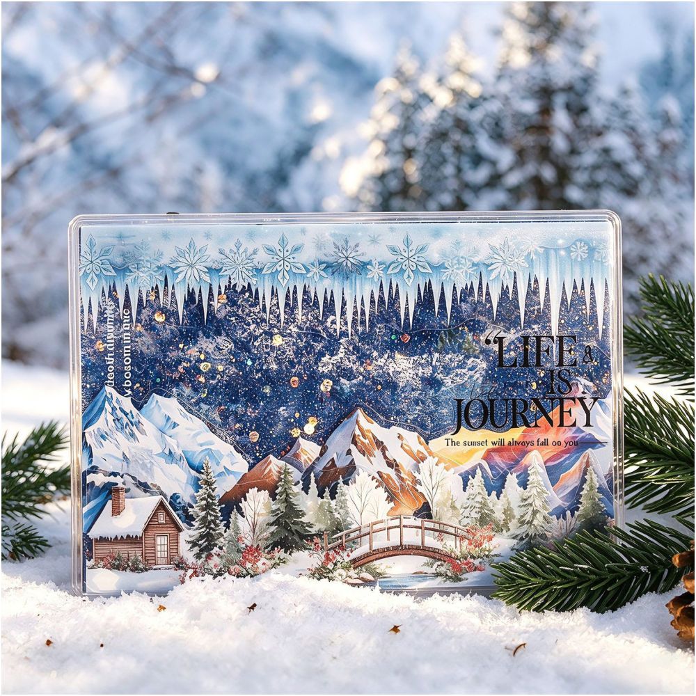 Winter Island Snow Dream PET Tape 4cm x 2m 6 Designs image 0
