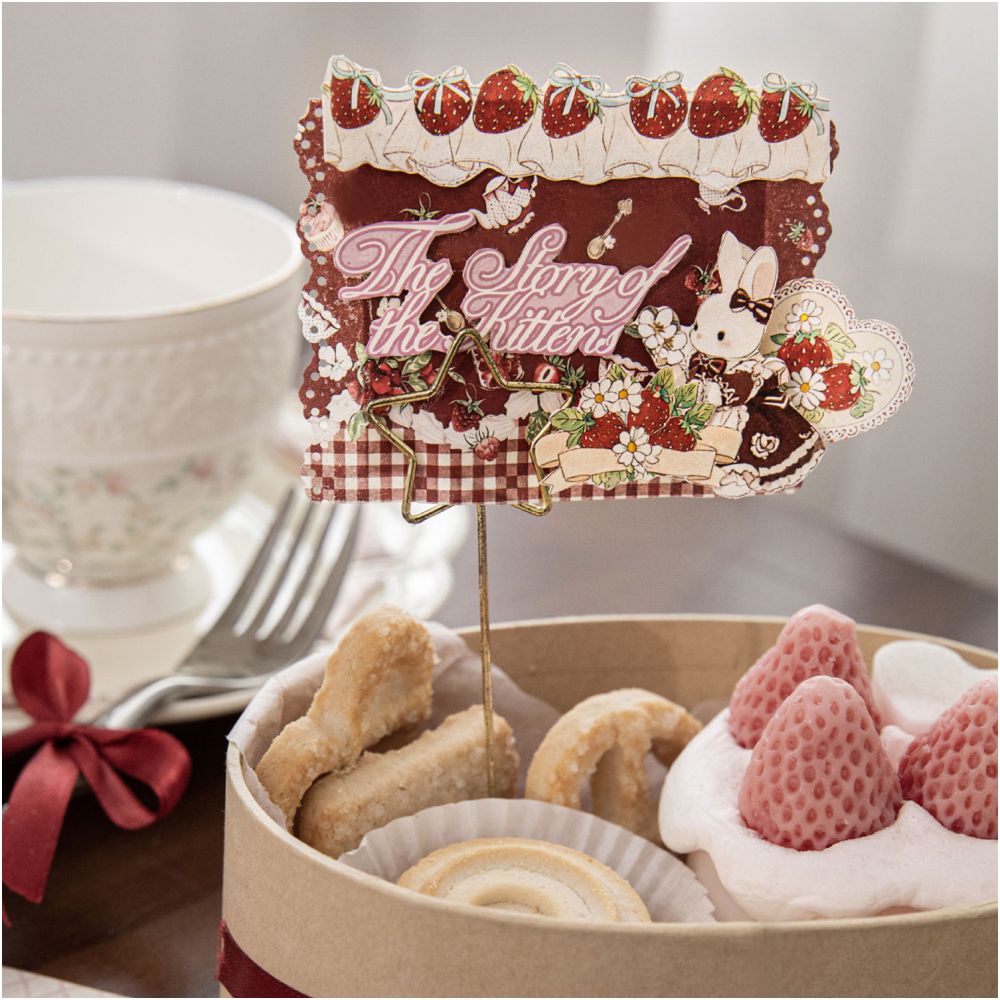 Rococo Tea Party Series Material Paper 14cm x 10cm 30 Sheets 6 Designs image 2