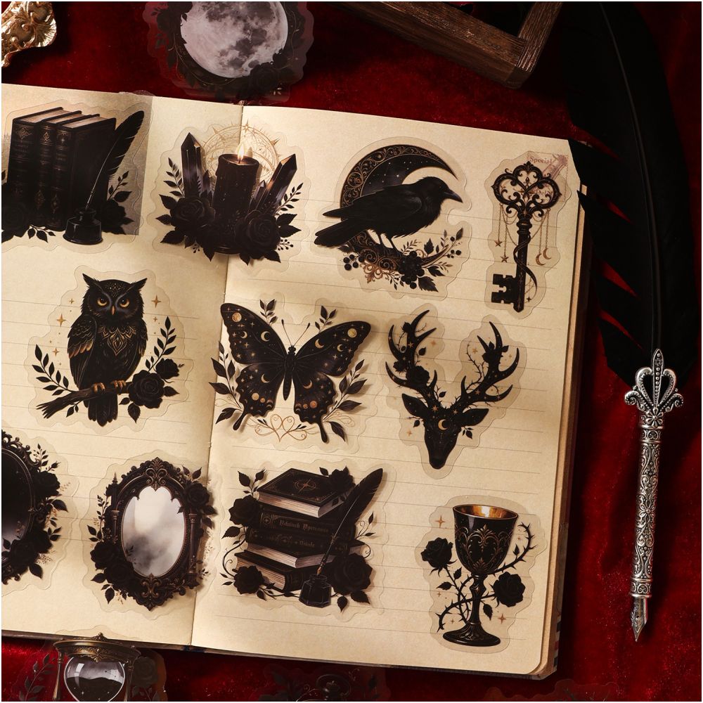 Vintage Style Collection PET Stickers 15psc 6 Designs image 1