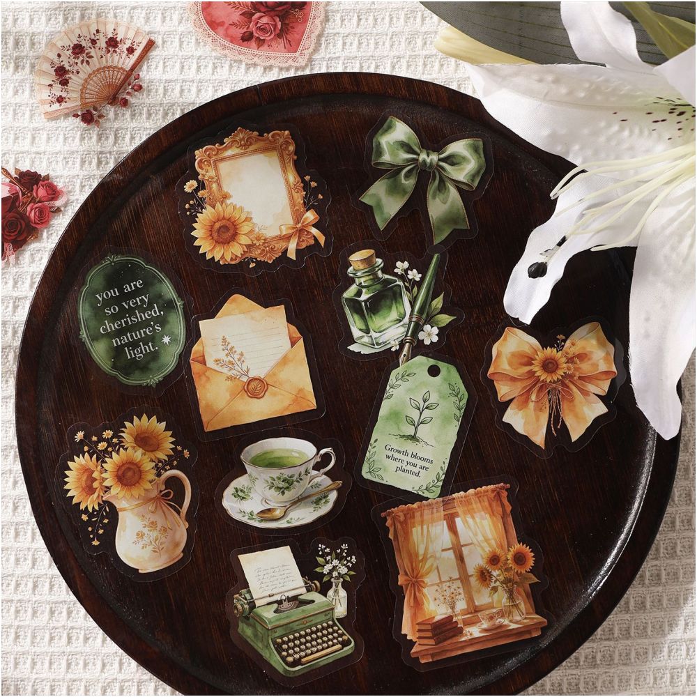 Vintage Style Collection PET Stickers 15psc 6 Designs image 3
