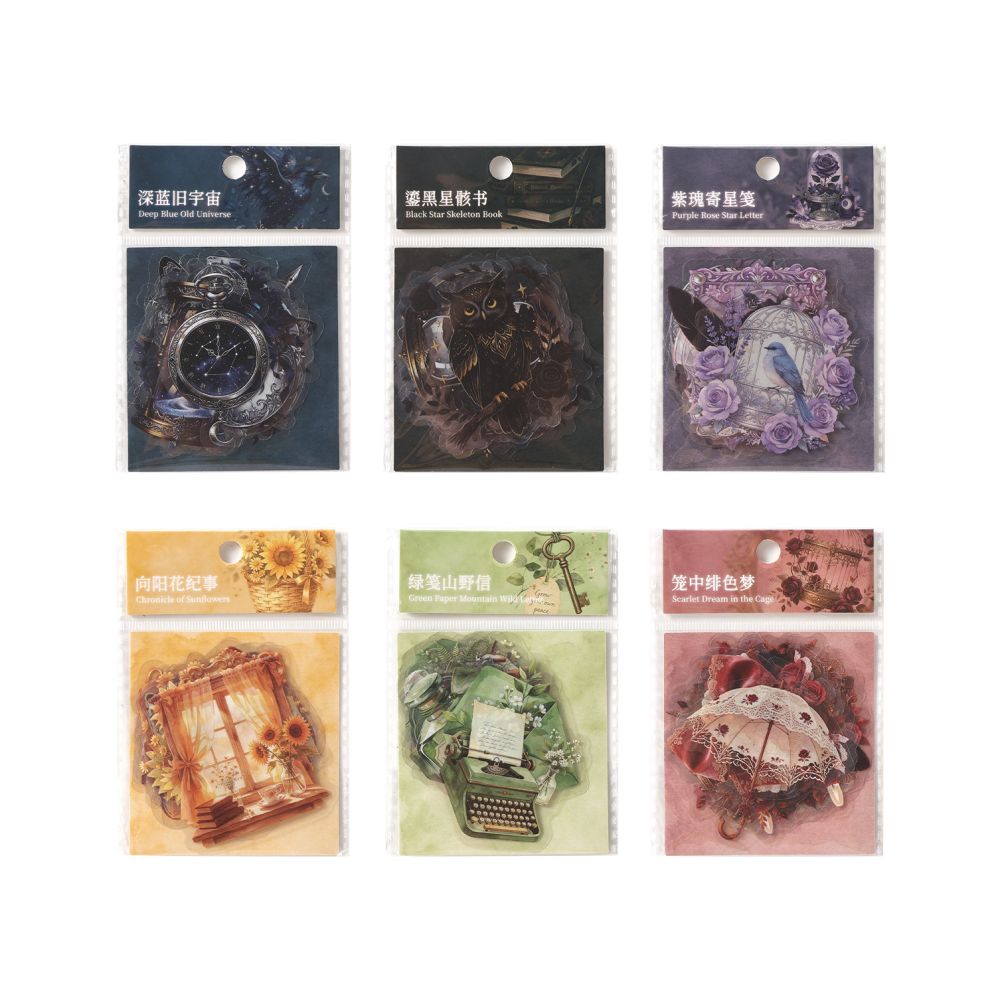 Vintage Style Collection PET Stickers 15psc 6 Designs image 4