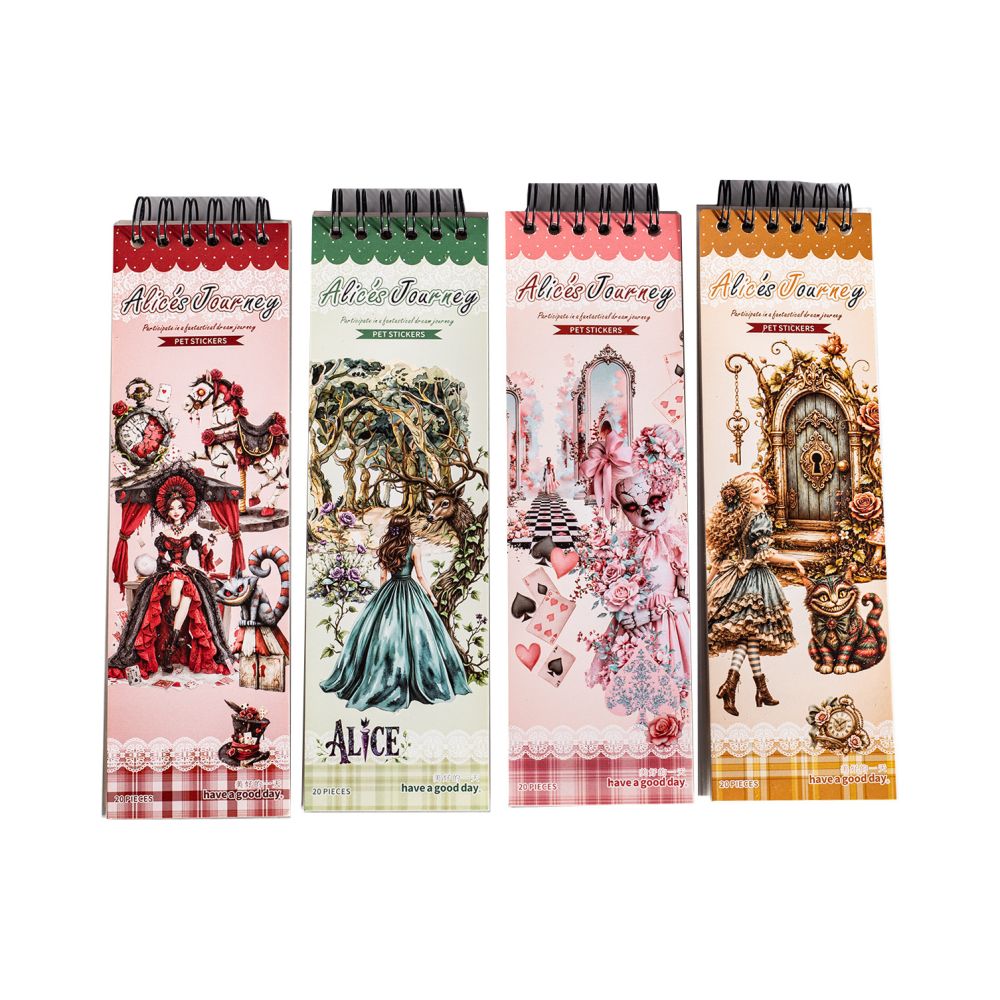 Alice s Journey Series PET Stickers 20 Sheets 4 designs image 4