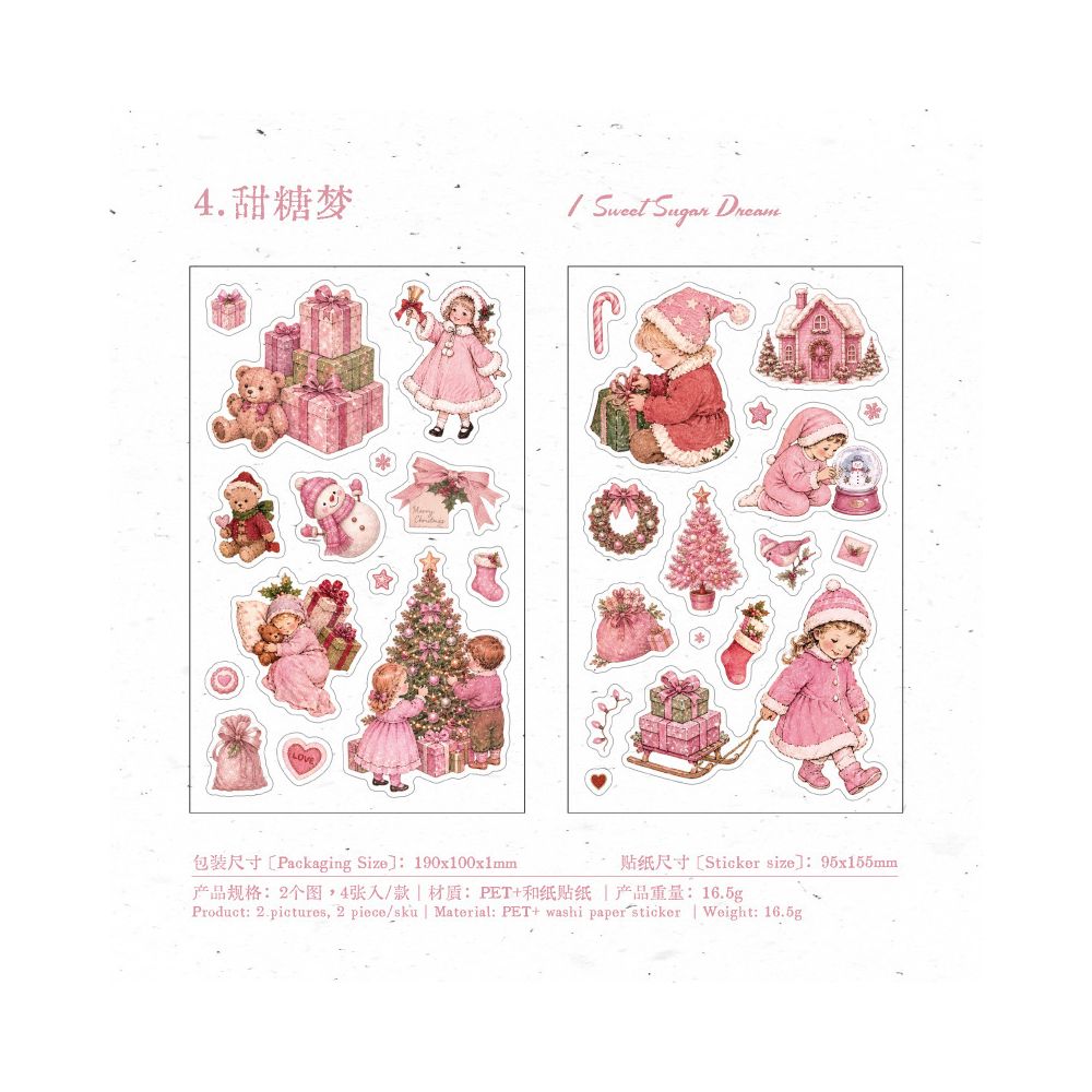 Christmas Carnival Series PET Stickers 5 Designs