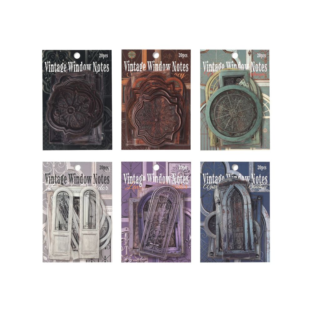 Ancient Window Series PET Stickers 20psc 6 Designs image 4