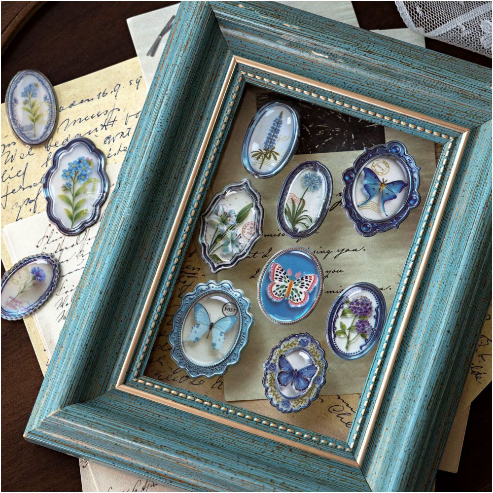 Vintage Frame Poem Series Paper Stickers 6 designs image 2