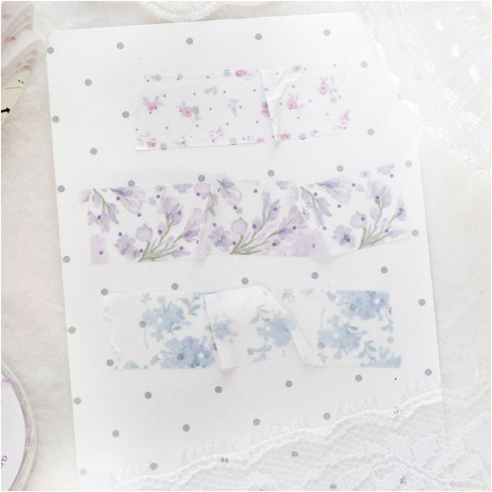 Spring Blooms Series Washi Tape 1 5cm x 2m 8 Designs image 2