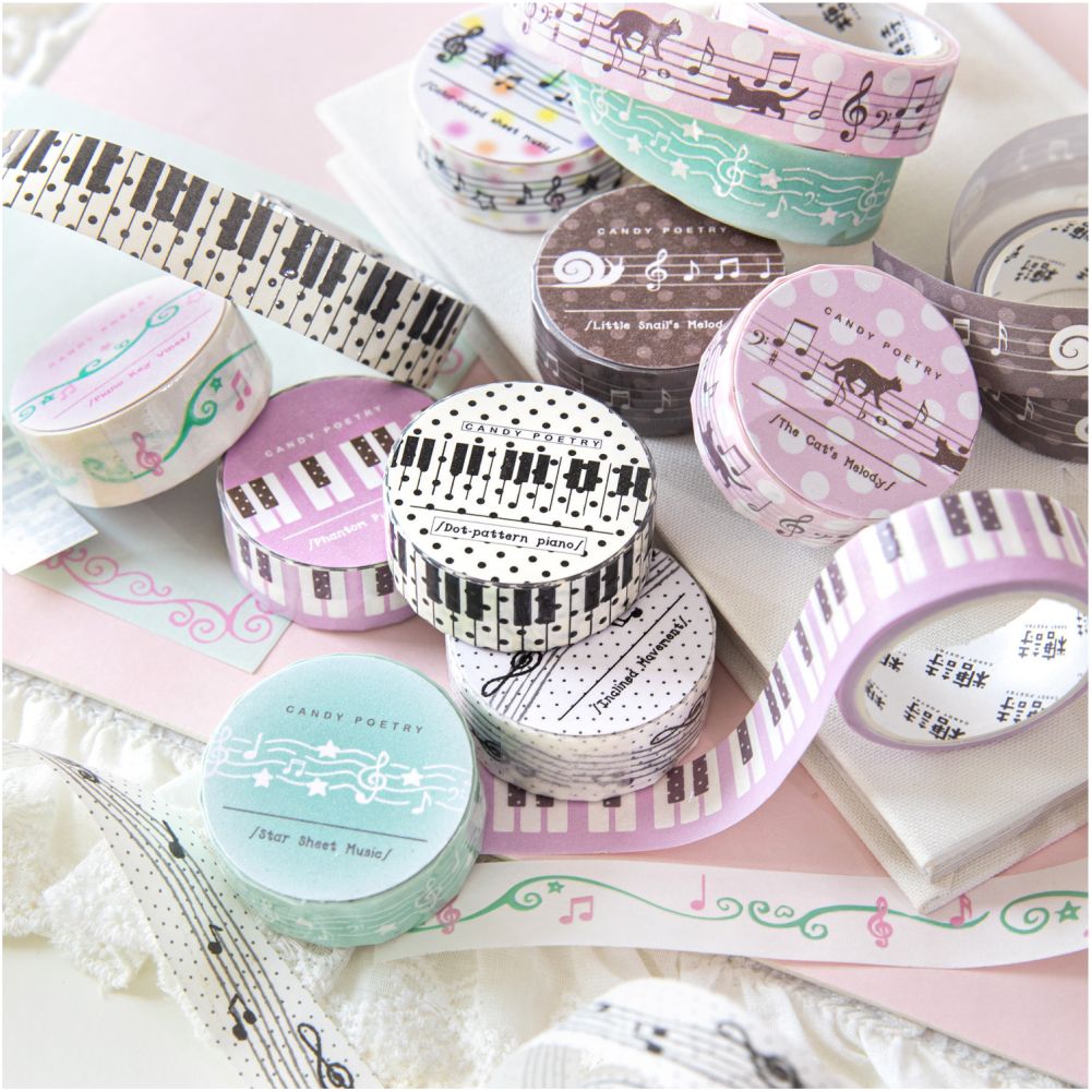 Virtual Symphony Series Washi Tape 1 5cm x 2m 8 Designs image 3