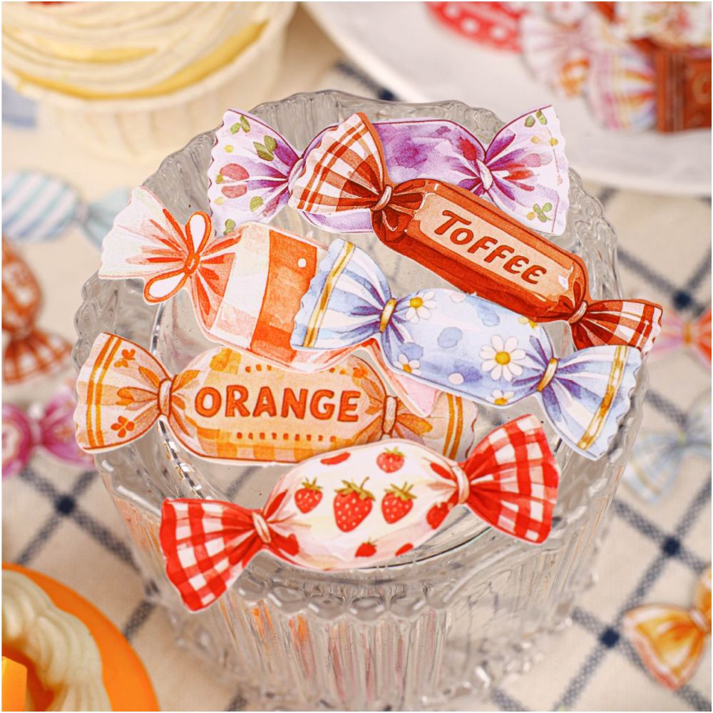 Candy Themed Paper Stickers 10psc 6 designs image 0