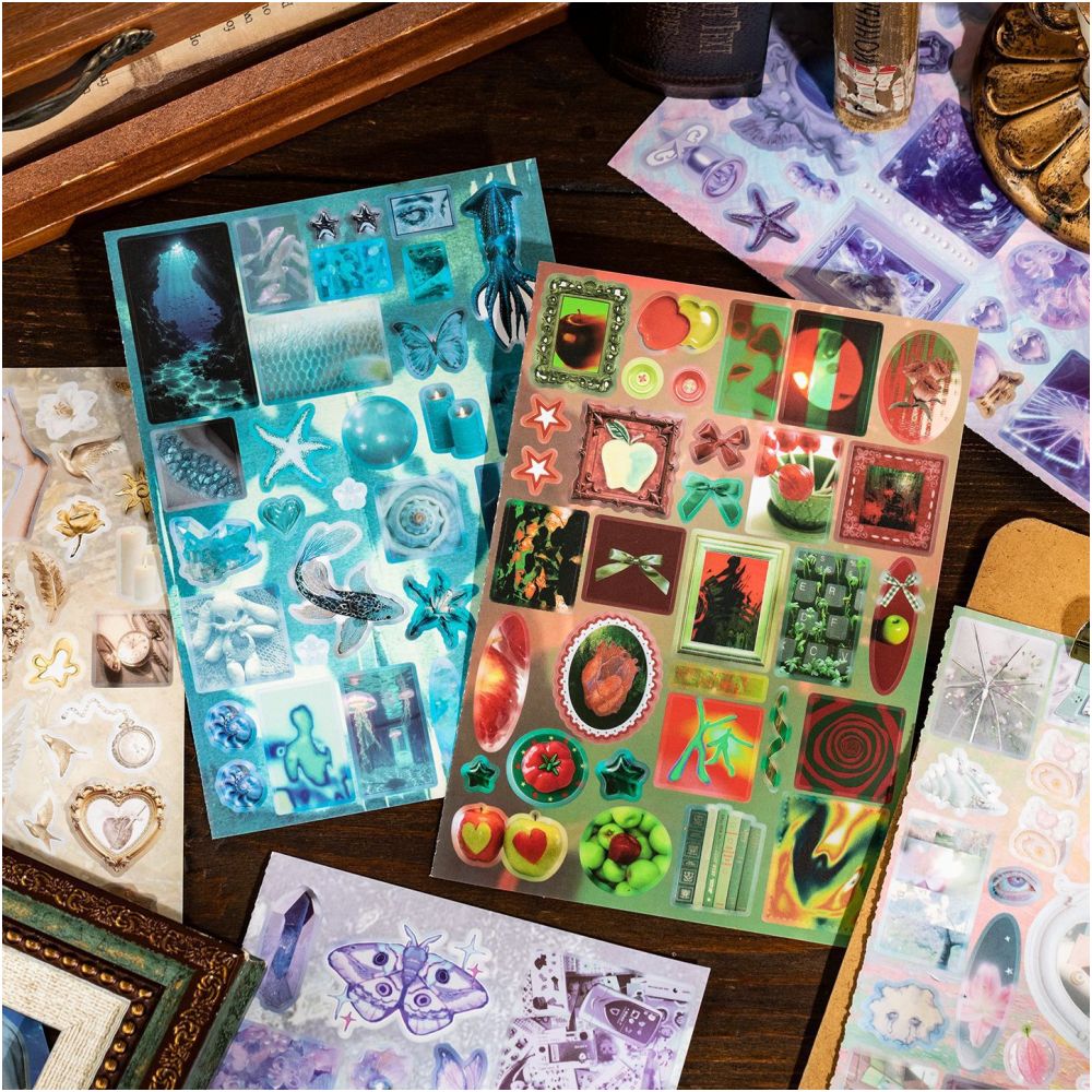 Dreamy Path Series Paper Sticker Book 20 sheets 2 designs image 1