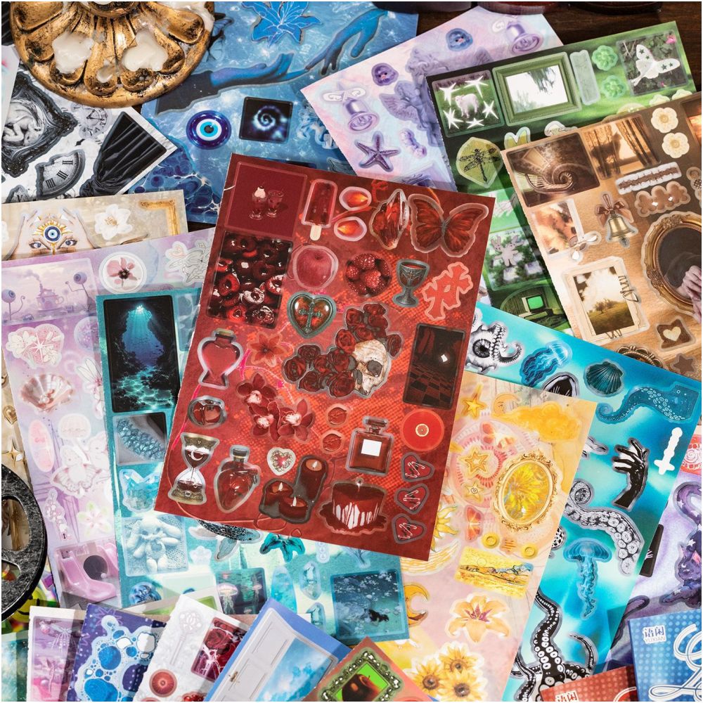 Dreamy Path Series Paper Sticker Book 20 sheets 2 designs image 2
