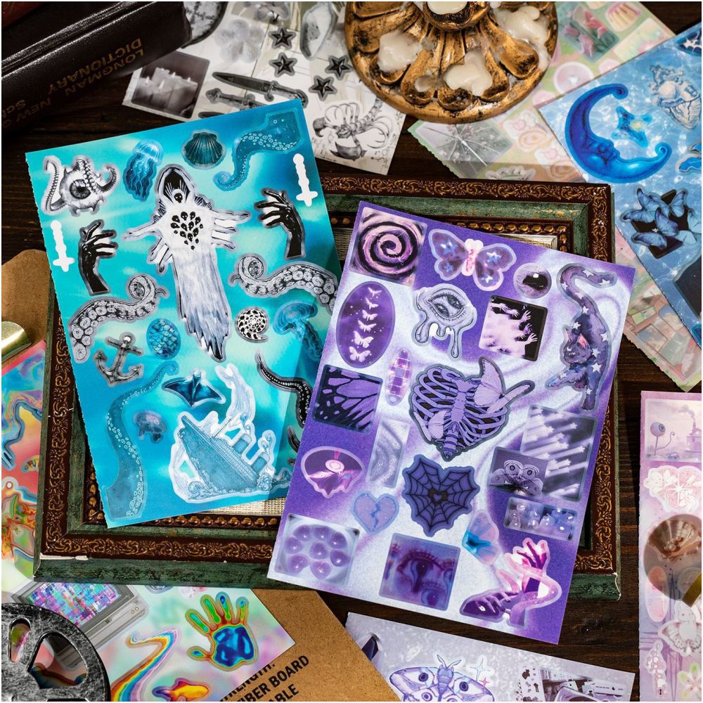 Dreamy Path Series Paper Sticker Book 20 sheets 2 designs image 3