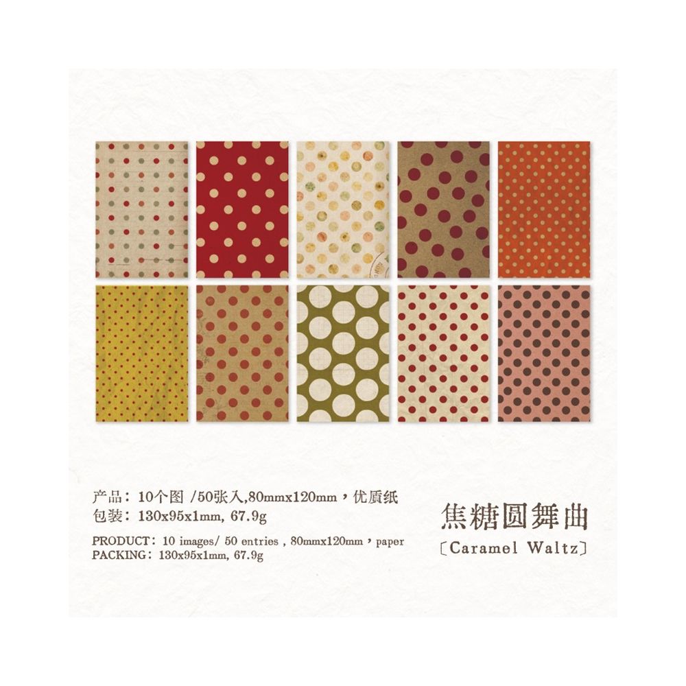 Polyphonic Time Series Paper Stickers 50psc 2 designs