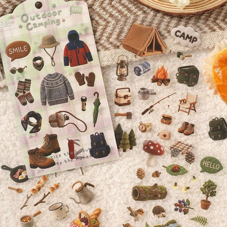 Soft Velvet PET Stickers Stickers 4 Sheets 6 variants image 3