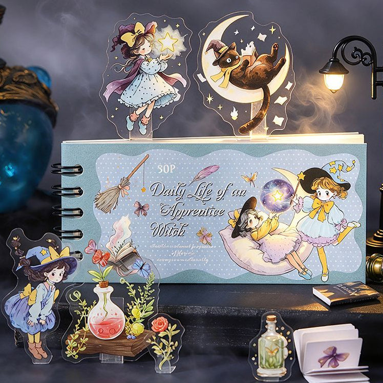 Witch Daily Life Series PET Sticker Book 4 Designs image 0