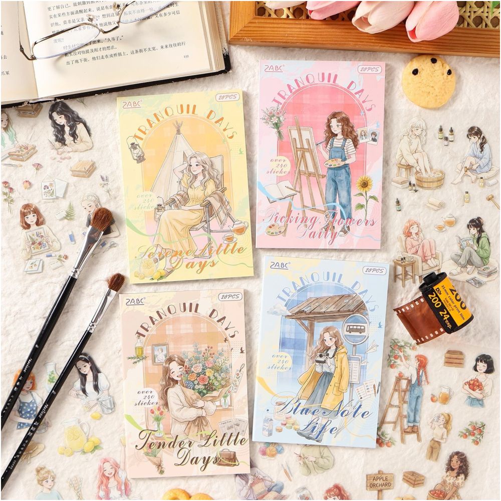 Escape Gentle Moments Series Sticker Book 20 sheets 4 Styles image 2