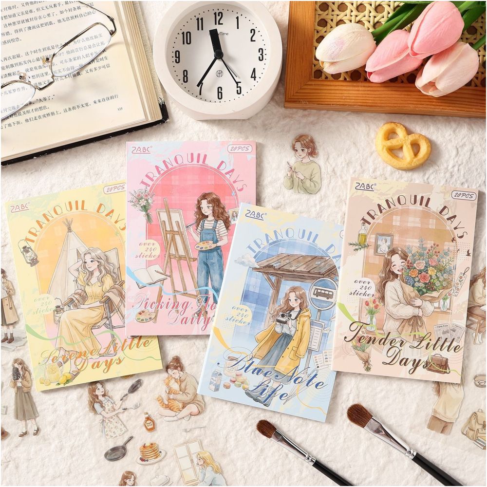 Escape Gentle Moments Series Sticker Book 20 sheets 4 Styles image 3