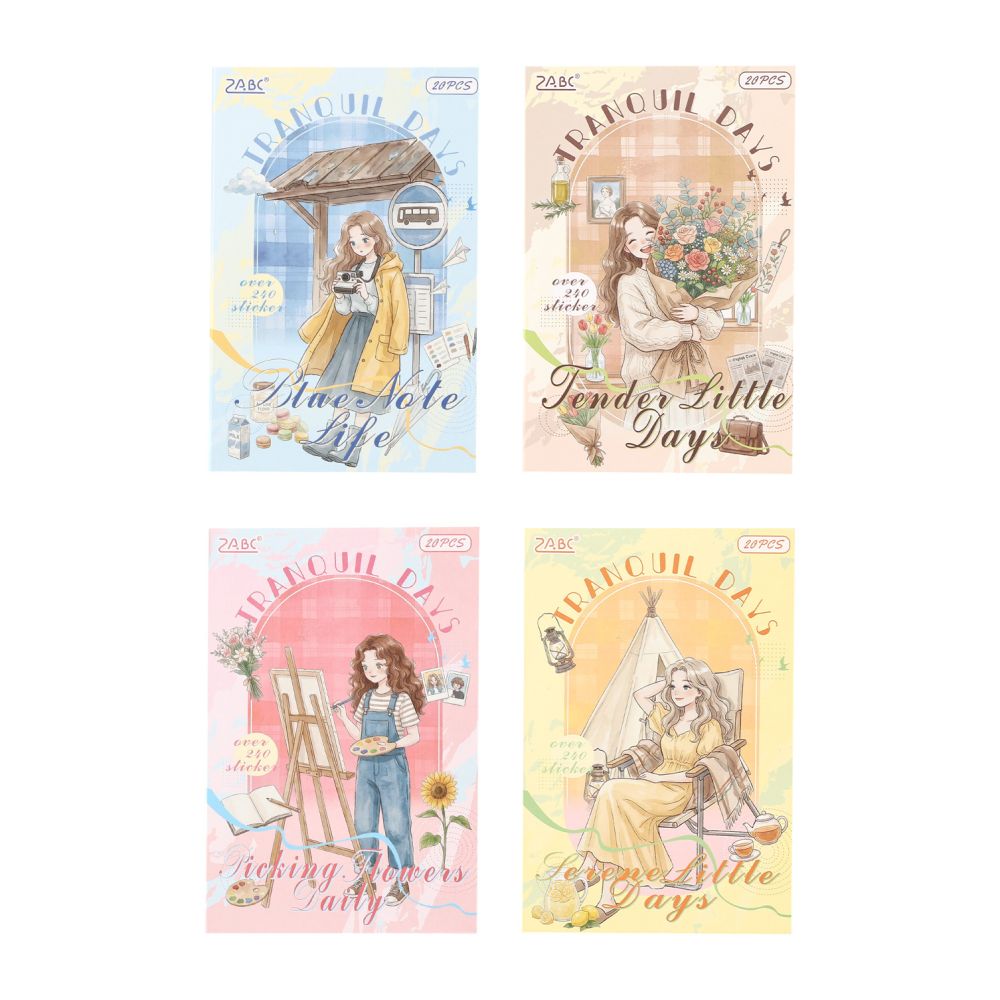 Escape Gentle Moments Series Sticker Book 20 sheets 4 Styles image 4