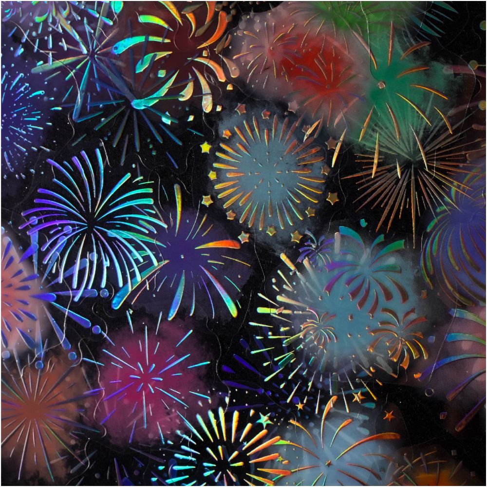 Starry Night Fireworks Series PET Stickers 6 Styles 20 Sheets image 2