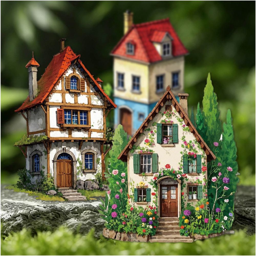 Dream House Series Paper Stickers 6 Styles 10 Sheets image 0