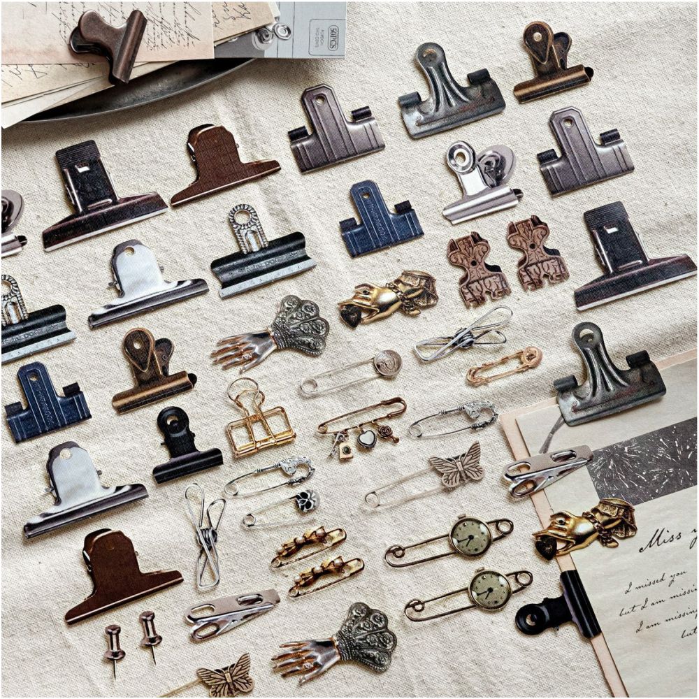 Vintage Display Room Series Paper Stickers 25 Sheets 4 Designs image 2