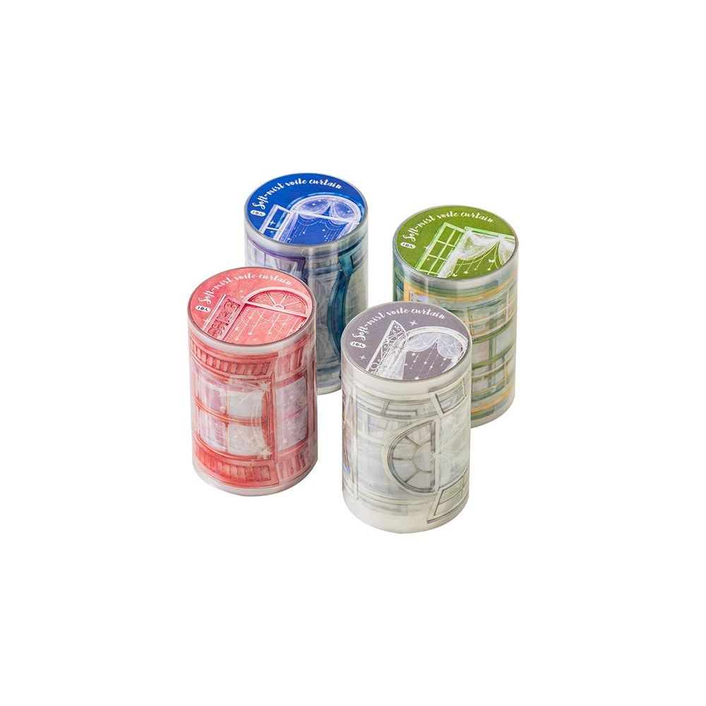 Soft Mist Window Light Curtain PET Tape 4 Styles 6cm x 2m image 4