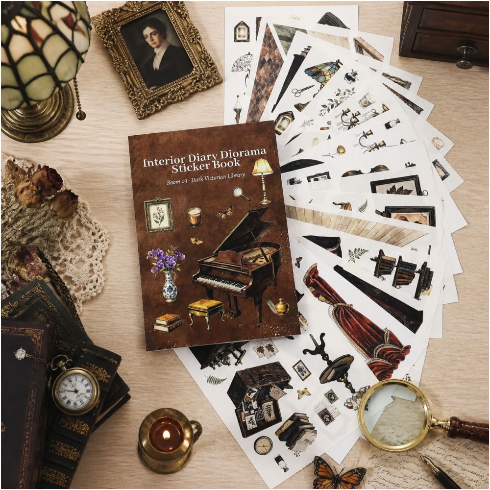 Interior Architecture Series Sticker book 20 Sheets 3 Styles image 0