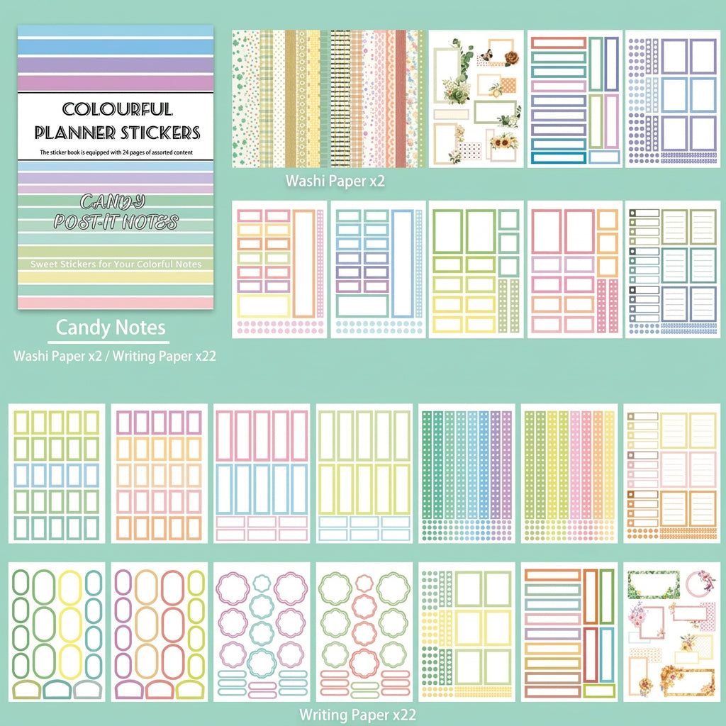 Planner Book Series Sticker Books 11 Styles