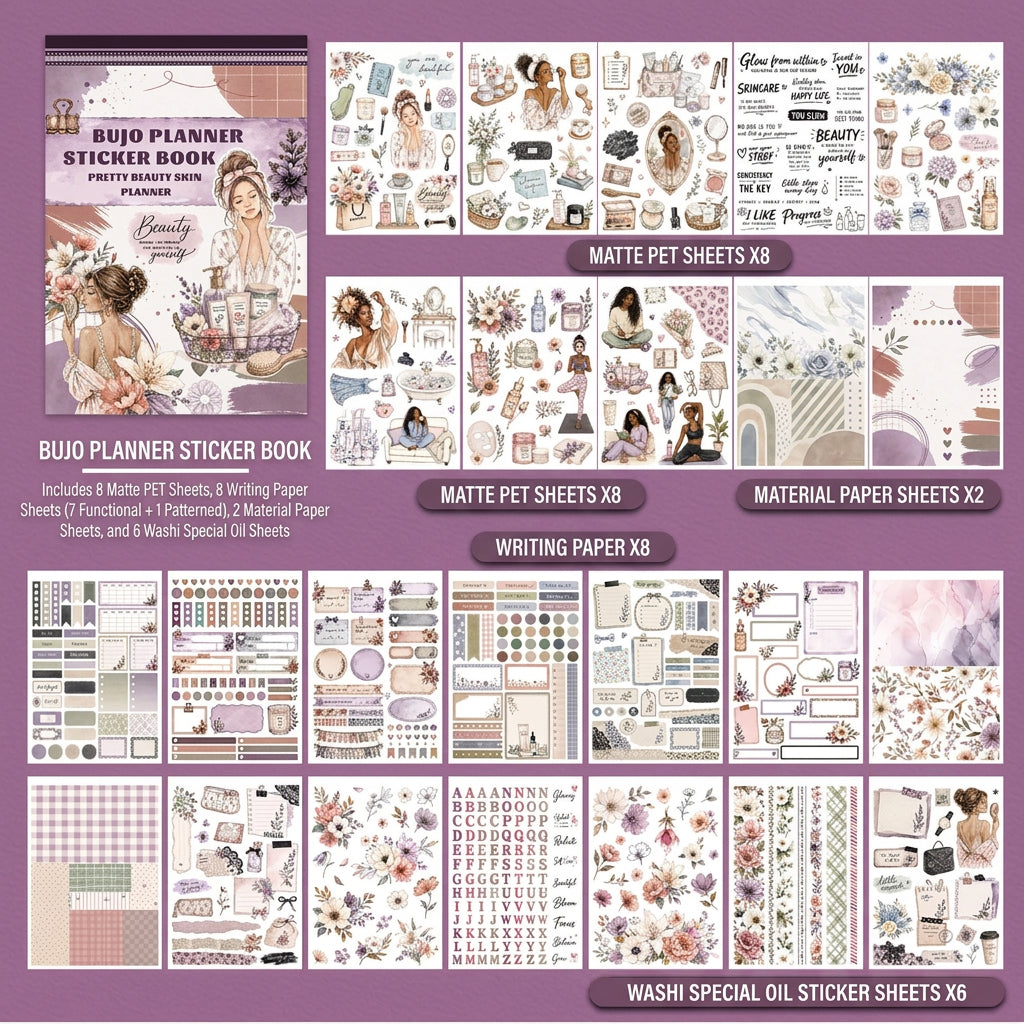 Planner Book Series Sticker Books 11 Styles